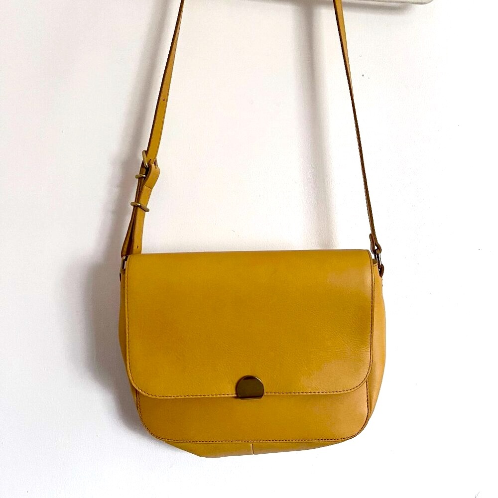 Madewell The Abroad classic fall Leather Shoulder Bag